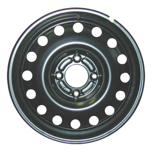 Remanufactured Painted Black Steel Wheel 15 x 6 9S4Z1007C fits 2011-2019 Ford Fiesta