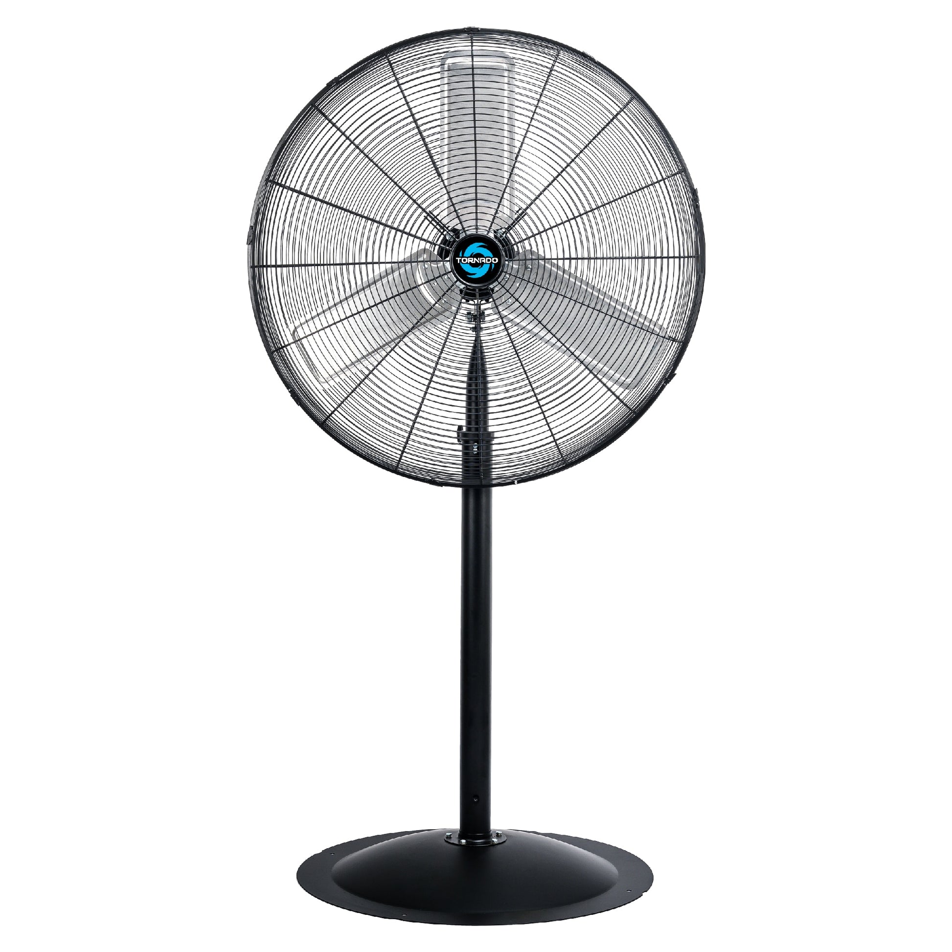 Tornado Fans 30-in 120-Volt 3-Speed High Velocity Indoor Black Pedestal Fan HI-FAN-30HVF-1P