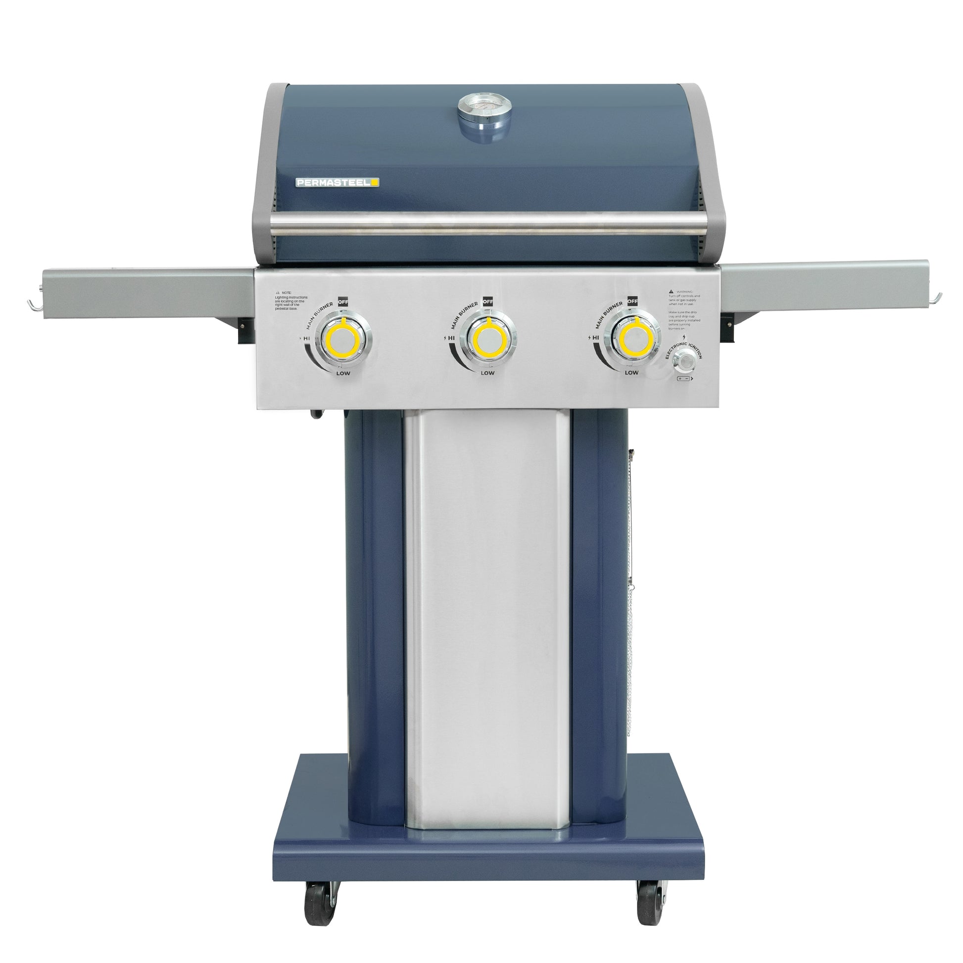 Permasteel Azure 3-Burner Liquid Propane Gas Grill PG-40301-AZ