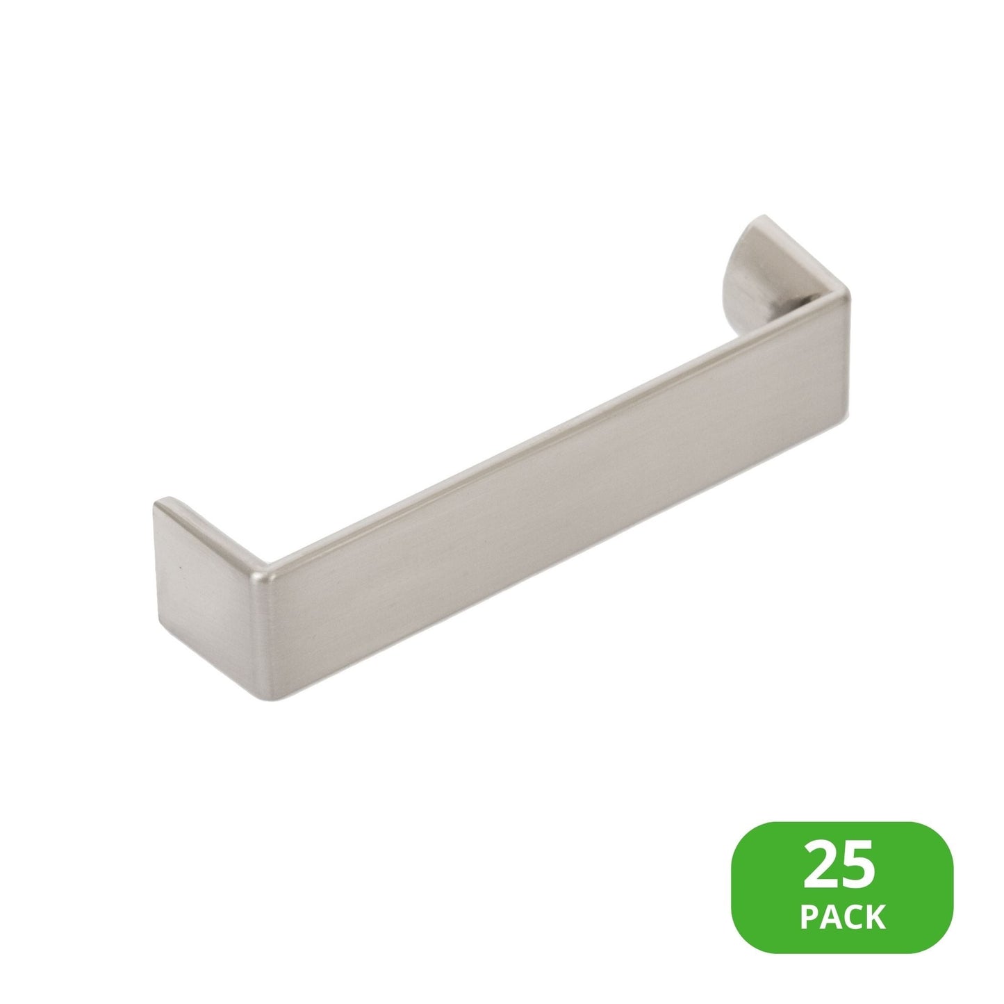 Sumner Street Home Hardware Lancaster 3-3/4-in (96Mm) Center to Center Satin Nickel Rectangular Bar Drawer Pulls (25-Pack) RL022252