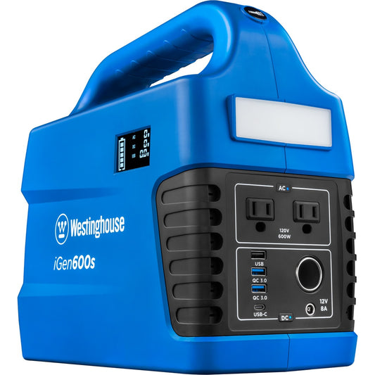 Westinghouse 600-Rated/1200-Peak Watt Camping/RV Power Station 600-Watts Portable Power Station IGEN600S