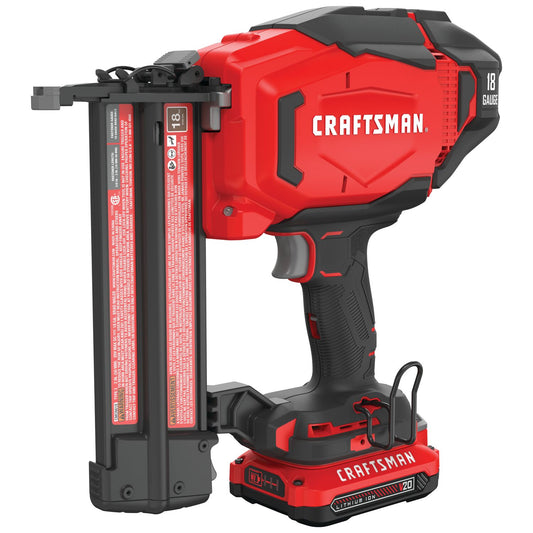 CRAFTSMAN V20 2-in 18-Gauge Cordless Brad Nailer (Battery & Charger Included) CMCN618C1