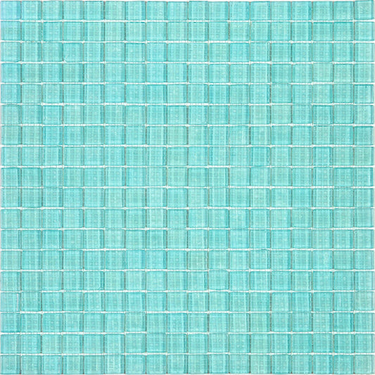 Apollo Tile Skosh Powder Blue 11-1/2-in x 11-1/2-in Glossy Glass Mosaic Floor and Wall Tile (18.69-sq. ft/ Carton)