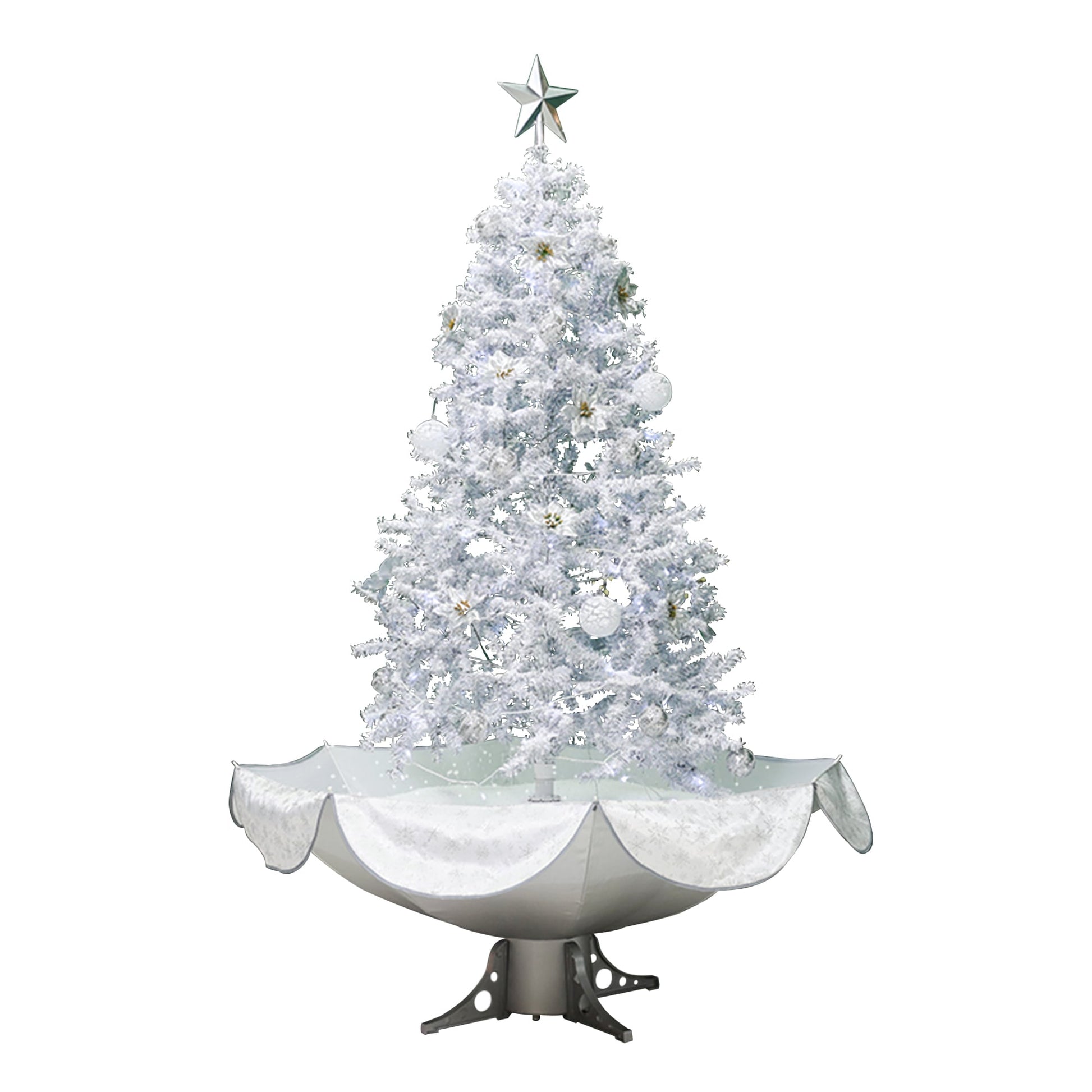 Northlight 4-ft Pre-lit White Artificial Christmas Tree with White LED Lights