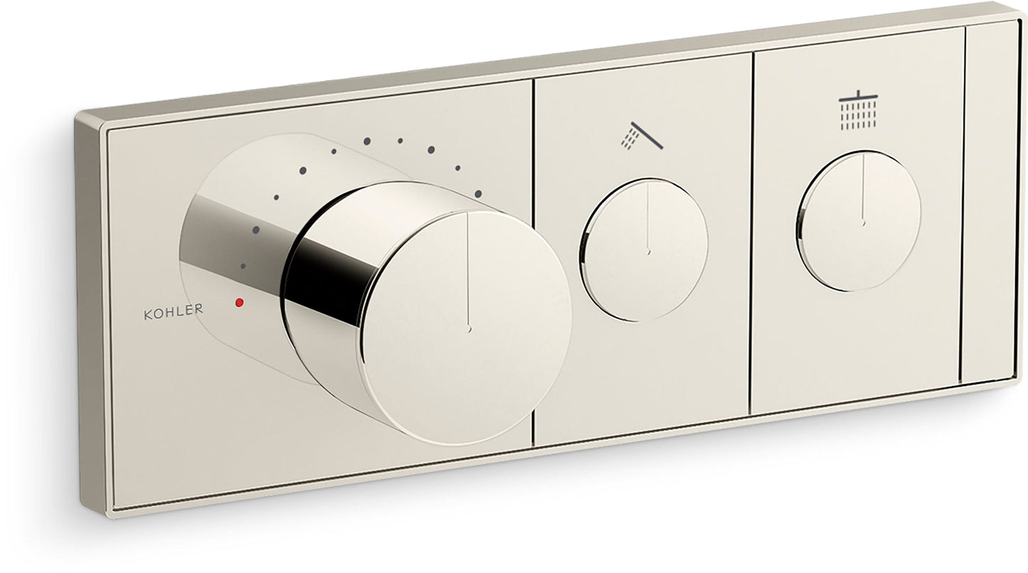 KOHLER Anthem Vibrant Polished Nickel 10.75-in Universal Bathtub/Shower Thermostatic trim