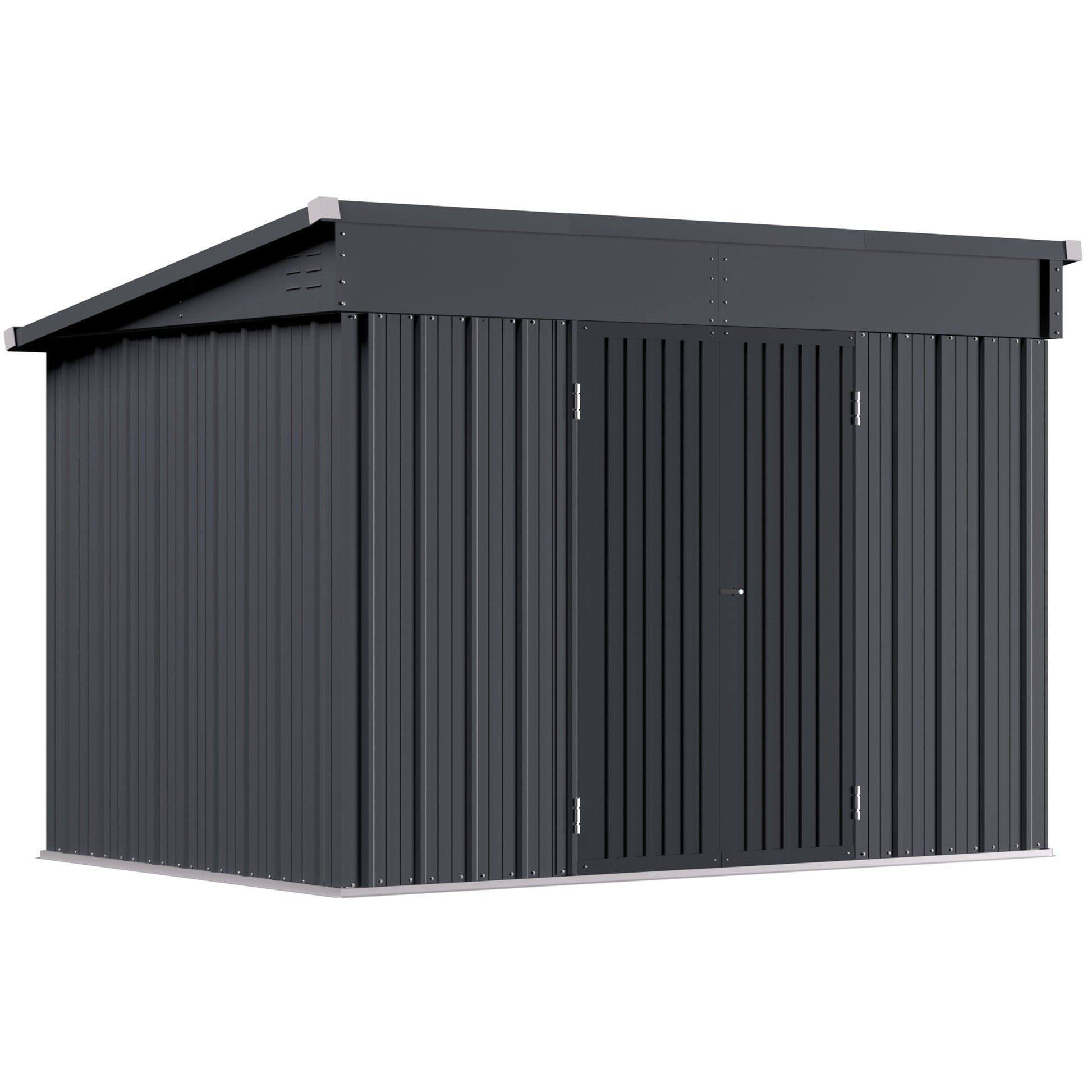 VEIKOUS 6-ft x 9-ft Metal Storage Shed Aluminum Metal Storage Shed