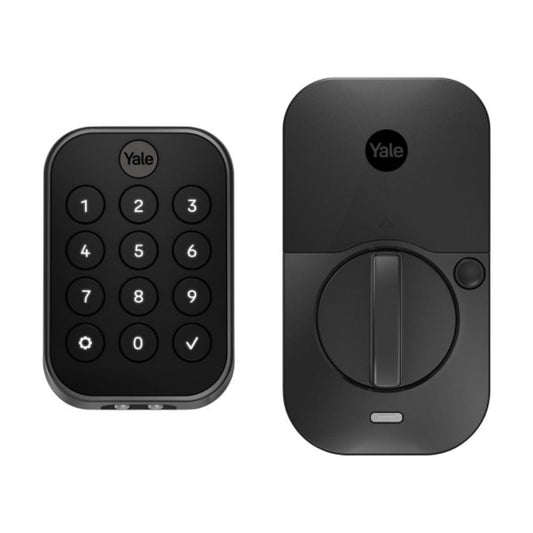 Yale Assure Lock 2 Black Suede Smart Lock Electronic Deadbolt with Wifi Bluetooth Keypad YRD430-WF1-BSP