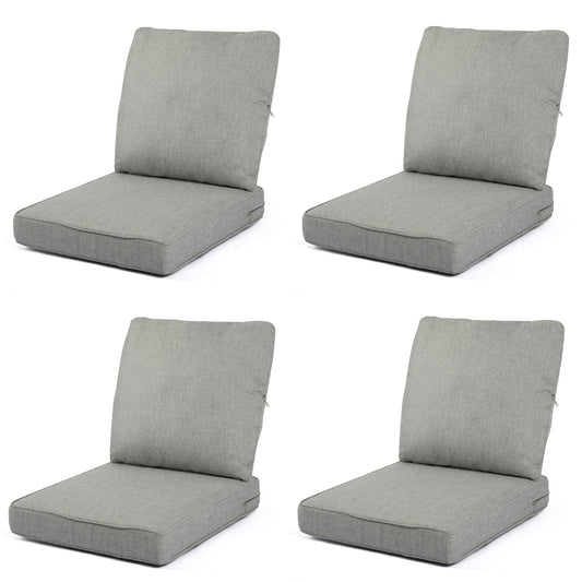 Runesay Seating Cushion Set 24-in x 24-in 8 -Piece Light Gray Patio sofa cushion