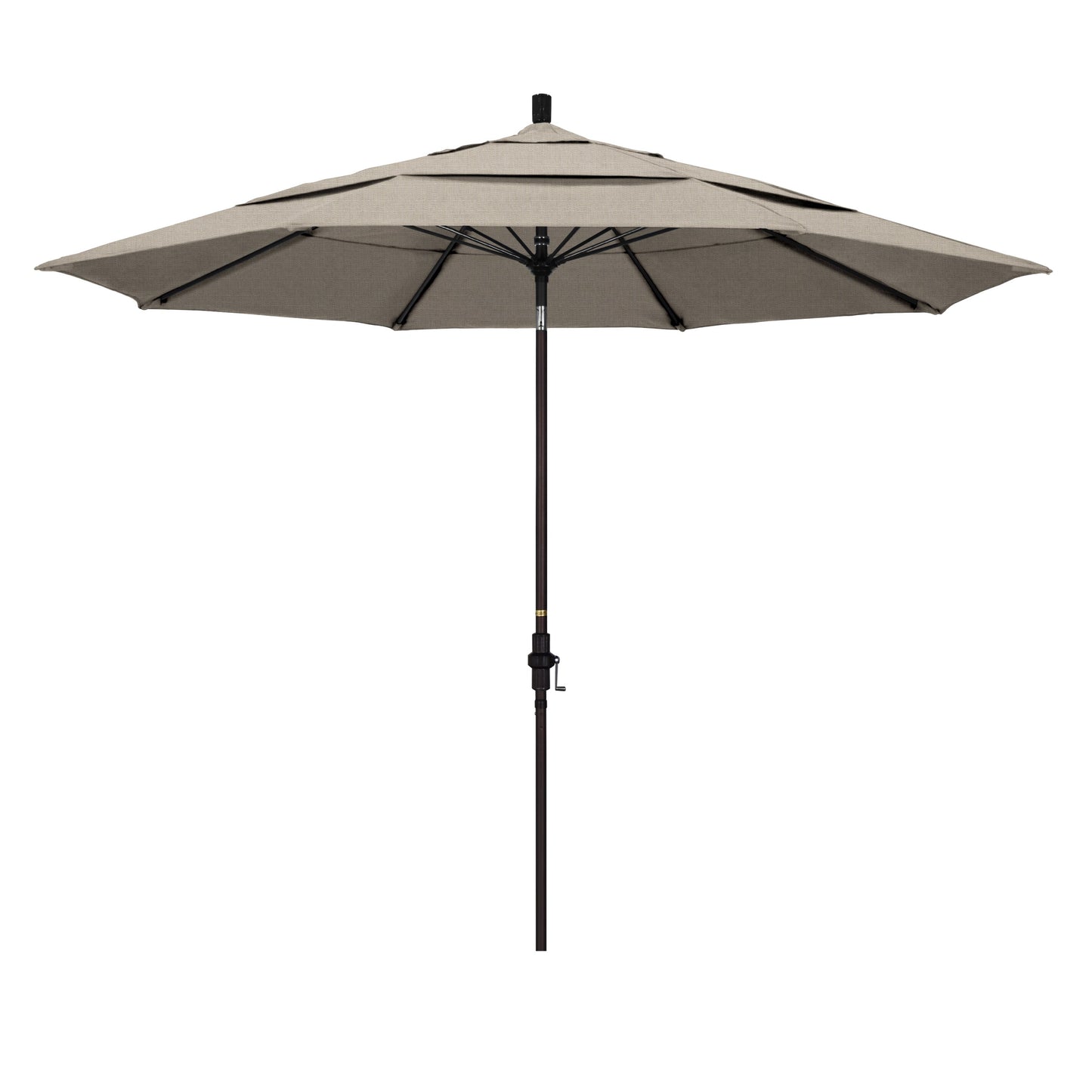 California Umbrella 11-Feet Aluminum Gray Market Patio Umbrella