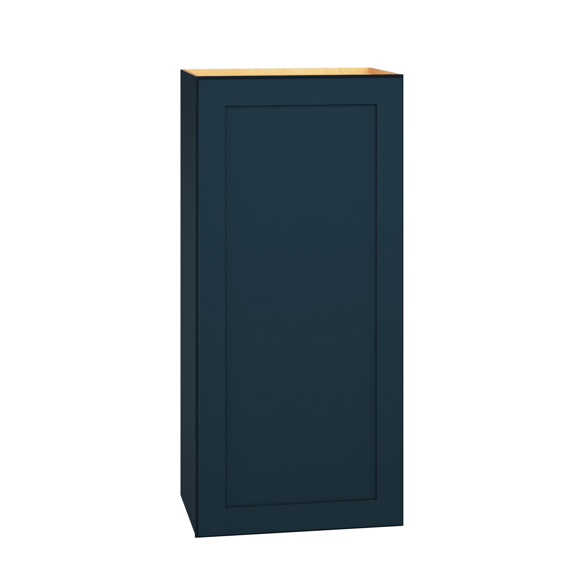 Diamond Express Jamestown 18-in W x 39-in H x 12-in D Regatta Blue Wall Fully assembled Plywood Cabinet Recessed Panel Shaker