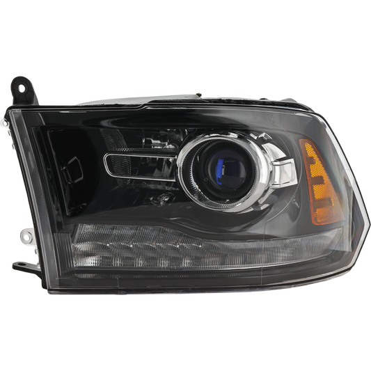 Garage-Pro Driver Side Headlight For Ram 1500 2013-2014 Also Fits 2500 Halogen with Bulb(s) Capa For Models with Factory Projector Type Headlights Replaces# 68093221ab