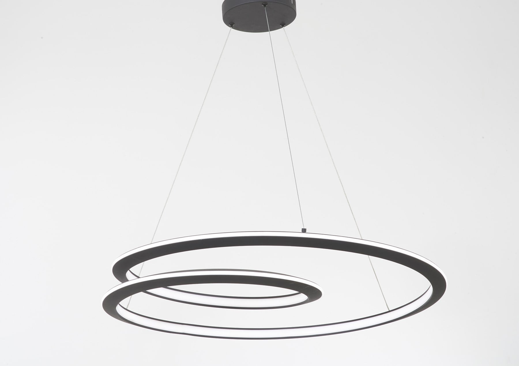 George Kovacs Infinite Sand Black Modern/contemporary Geometric Integrated LED Medium Hanging Pendant light