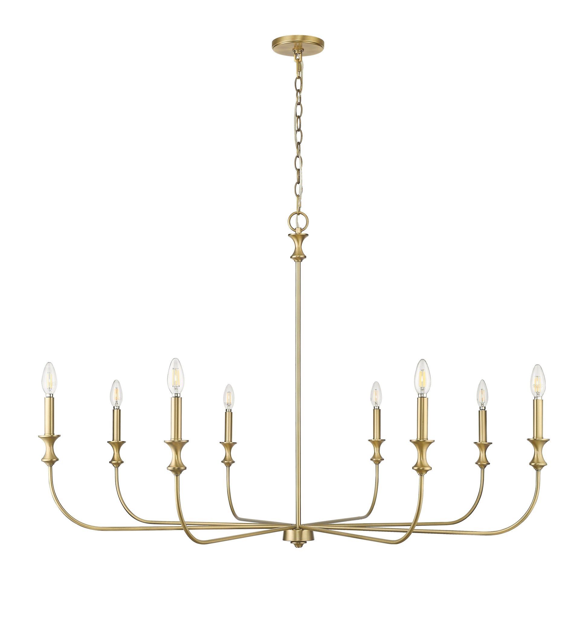 Millennium Lighting Savanne 8 -Light Antique Brass Transitional For Use in Bedrooms, Dining Rooms, Foyers, Kitchens, Living Rooms Chandelier