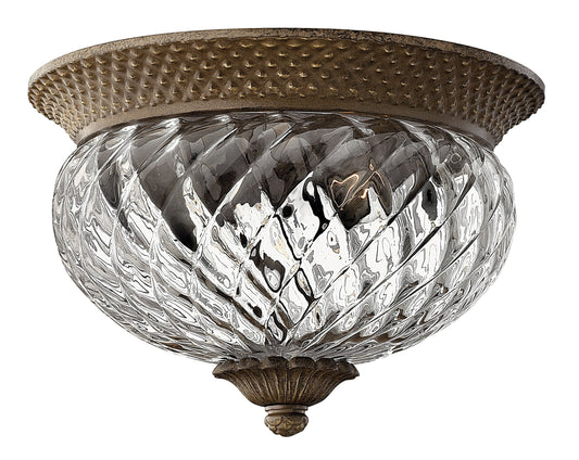 Hinkley Plantation 2 -Light 12-in Antique Bronze Flush Mount Light 6588853