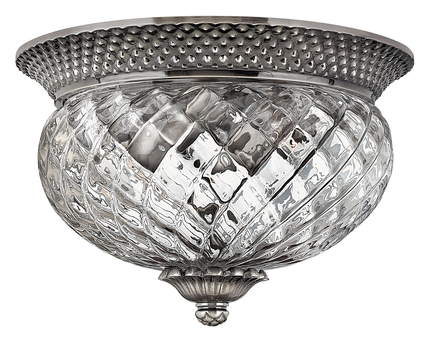 Hinkley Plantation 2 -Light 12-in Polished Nickel Flush Mount Light 6588854
