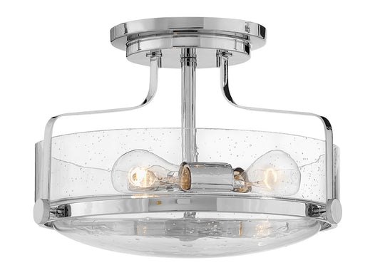 Hinkley Harper 3 -Light 14.5-in Gloss Chrome Semi Flush Mount Light 6588877