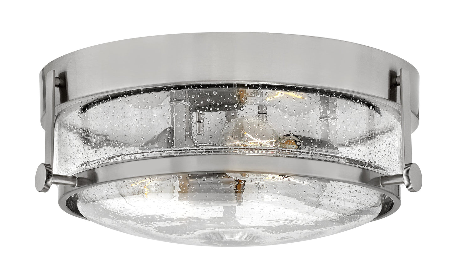 Hinkley Harper 3 -Light 15.75-in Brushed Nickel Flush Mount Light 6588889