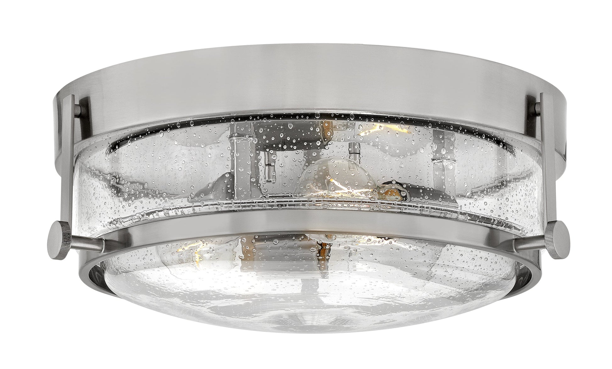 Hinkley Harper 3 -Light 15.75-in Brushed Nickel Flush Mount Light 6588889