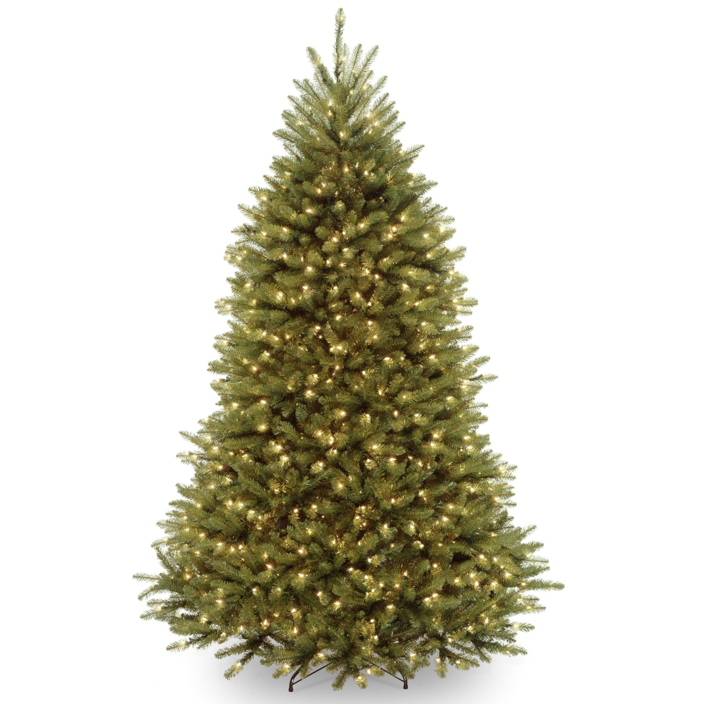 National Tree Company 6.5-ft Dunhill fir Pre-lit Artificial Christmas Tree with White Incandescent Lights