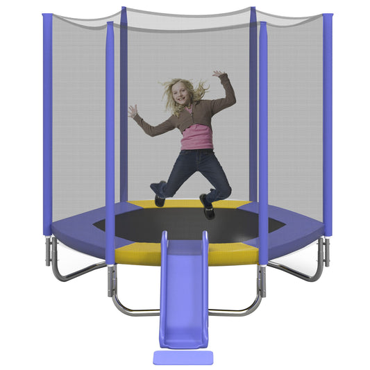 Lycvki Trampolines 7-ft Round Kids in Purple