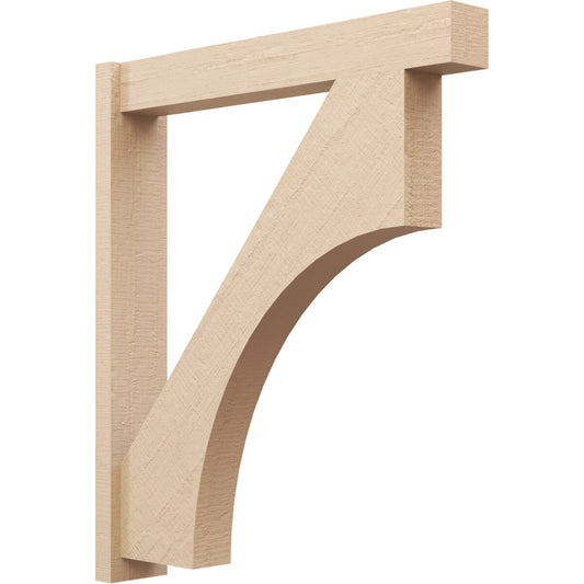 Ekena Millwork Timberthane Rough Cedar Faux Wood Westlake Block Outlooker 6-in W x 36-in D x 42-in H Primed Tan