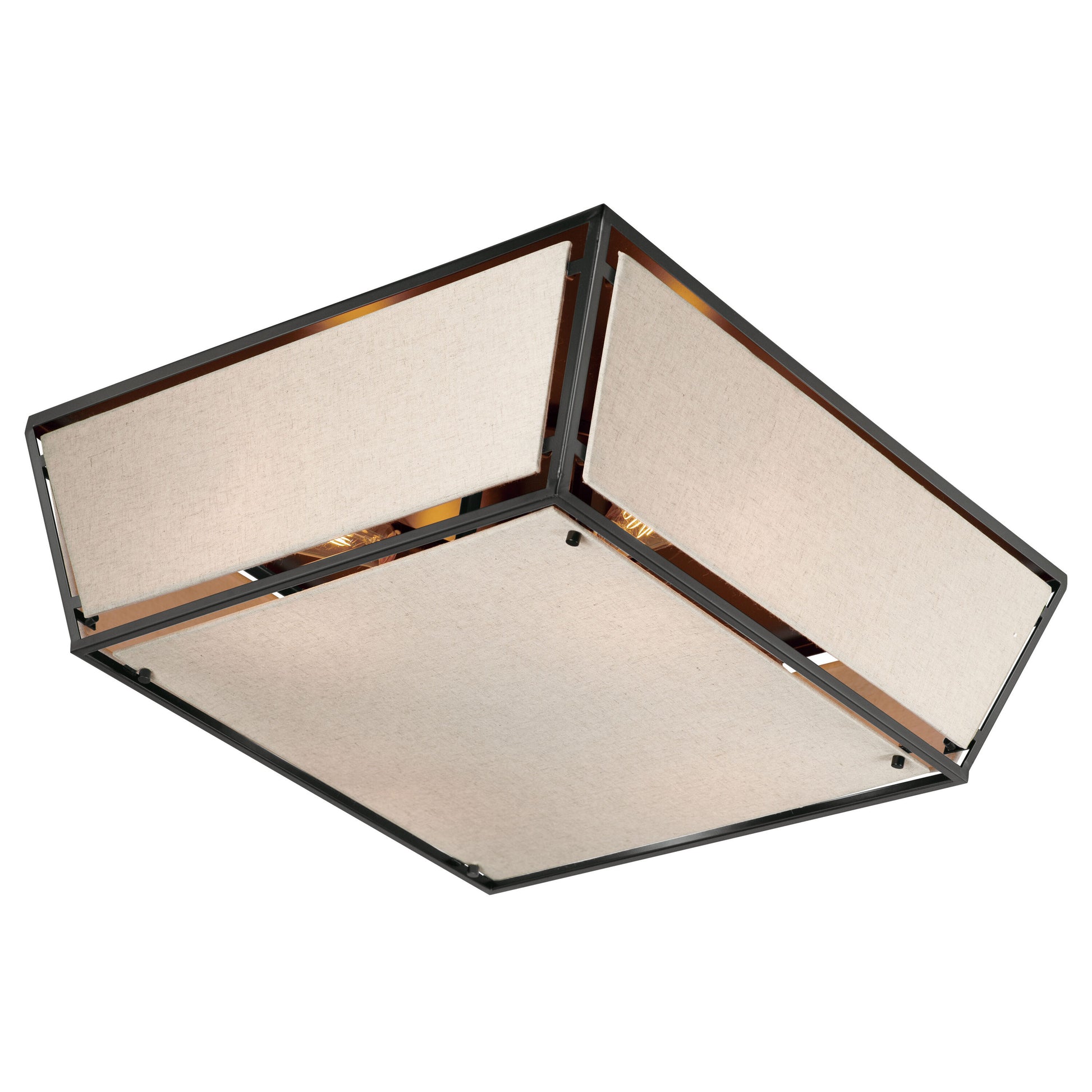 Maxim Lighting Montauk 4 -Light 24-in Matte Black Flush Mount Light