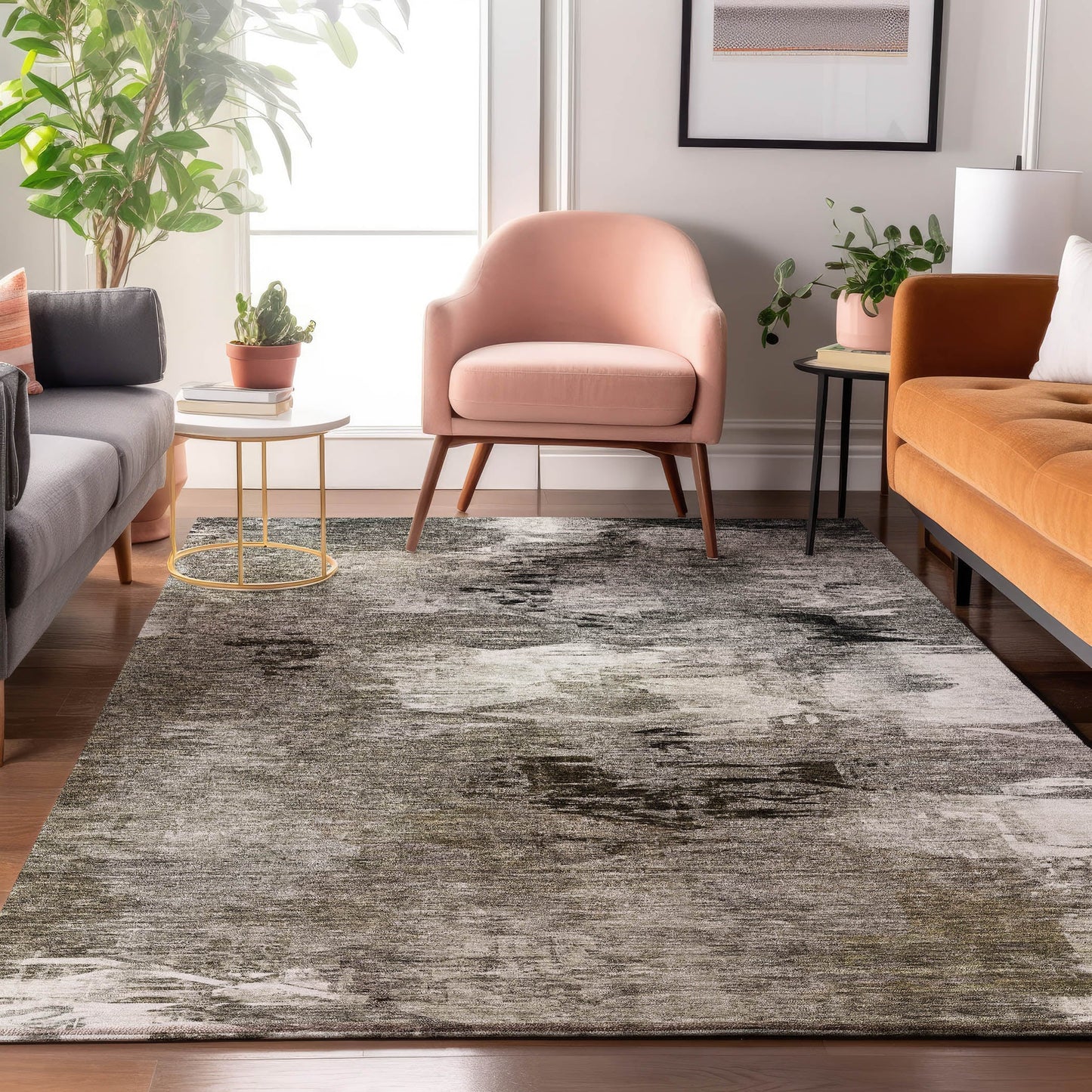 Addison Rugs Mayfield AMF597TP 9 x 12 (ft) Loomed Taupe Rectangular Indoor Geometric Machine washable Pet Friendly Area rug