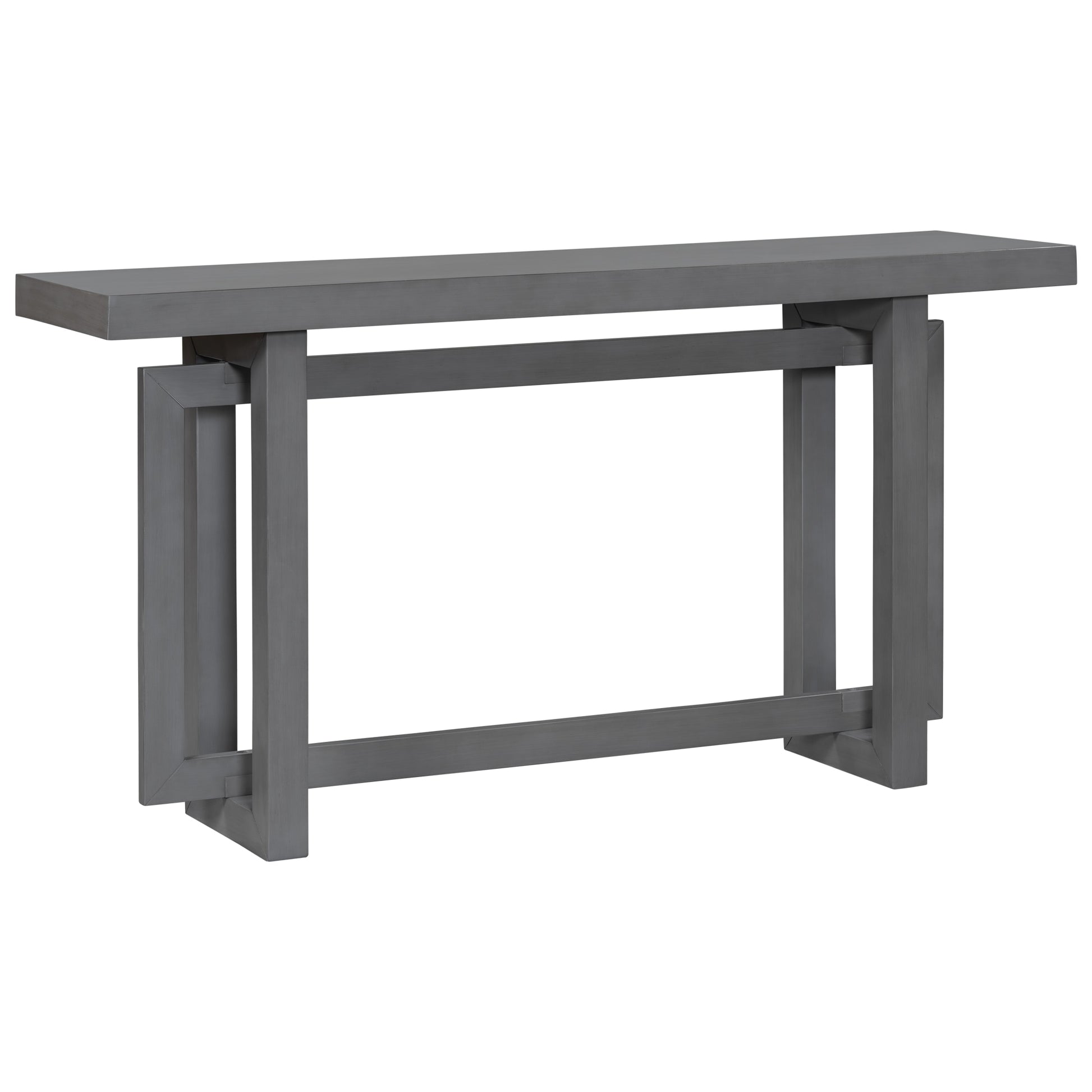 CESICIA Modern MDF Dark Gray 59.1-in W x 31.7-in H Coffee Table