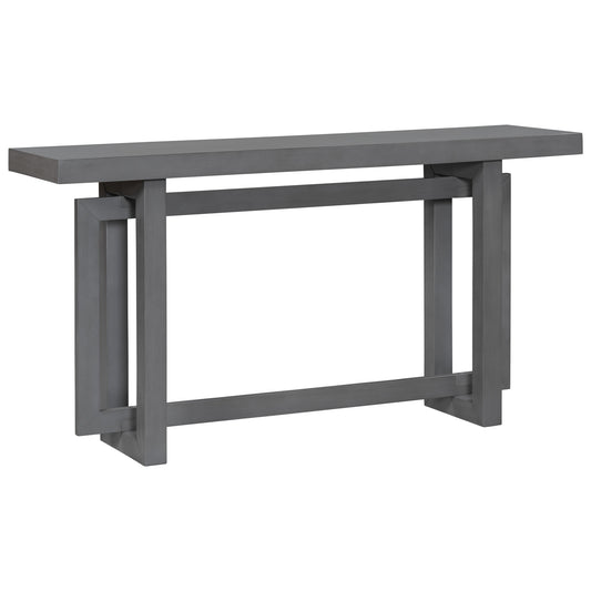 CESICIA Modern MDF Dark Gray 59.1-in W x 31.7-in H Coffee Table
