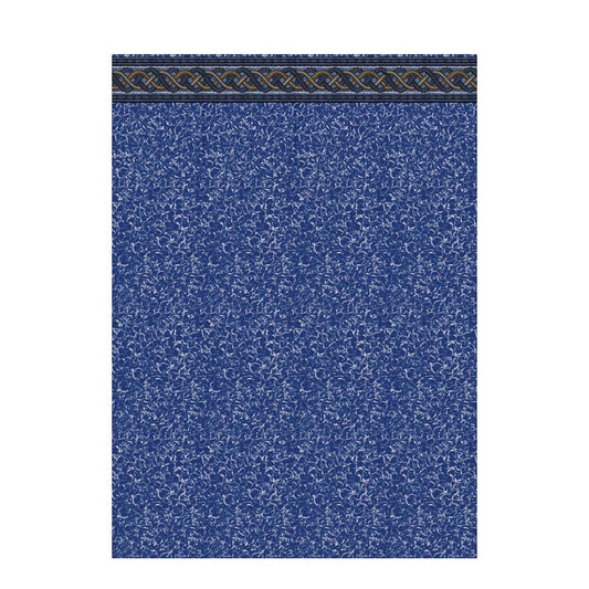 Ocean Blue Crystal Wave 15 x 30 x 52 oval 15-mil Blue Vinyl Pool Liner