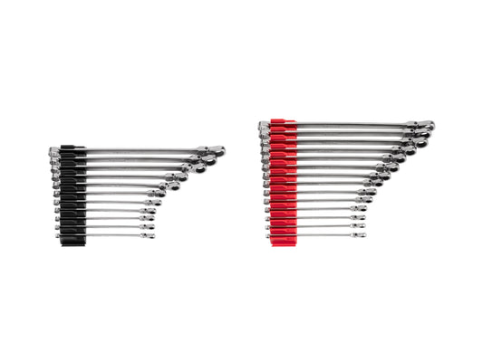 TEKTON 25 -Piece Set Metric and standard (SAE) Flexible Head Ratchet Wrench