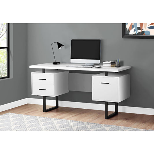 GZMR 23.75-in White Modern/Contemporary Computer desk
