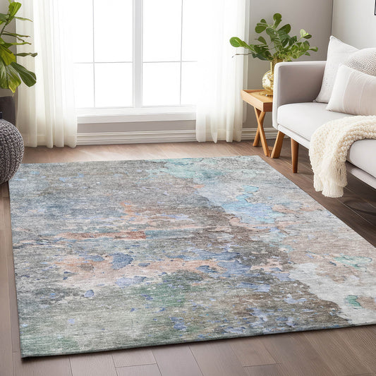 Addison Rugs Chantille ACN1234TP 8 x 10 (ft) Taupe Rectangular Indoor/Outdoor Geometric Machine washable Pet Friendly Area rug