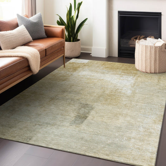 Addison Rugs Chantille ACN1276WH 8 x 10 (ft) Wheat Rectangular Indoor/Outdoor Geometric Machine washable Pet Friendly Area rug