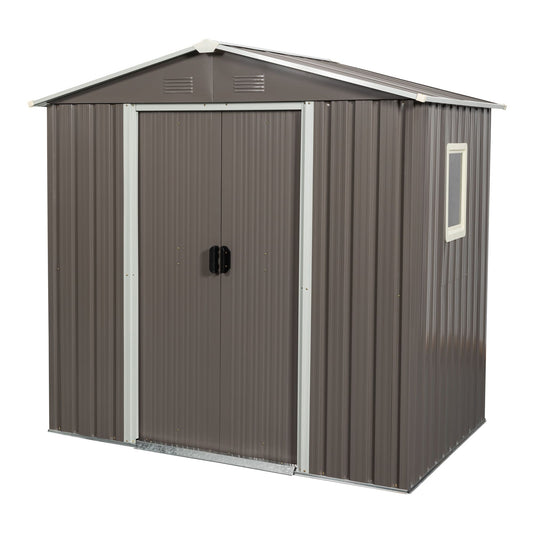 Xspracer 3.92-ft x 6.08-ft Galvanized steel Storage Shed