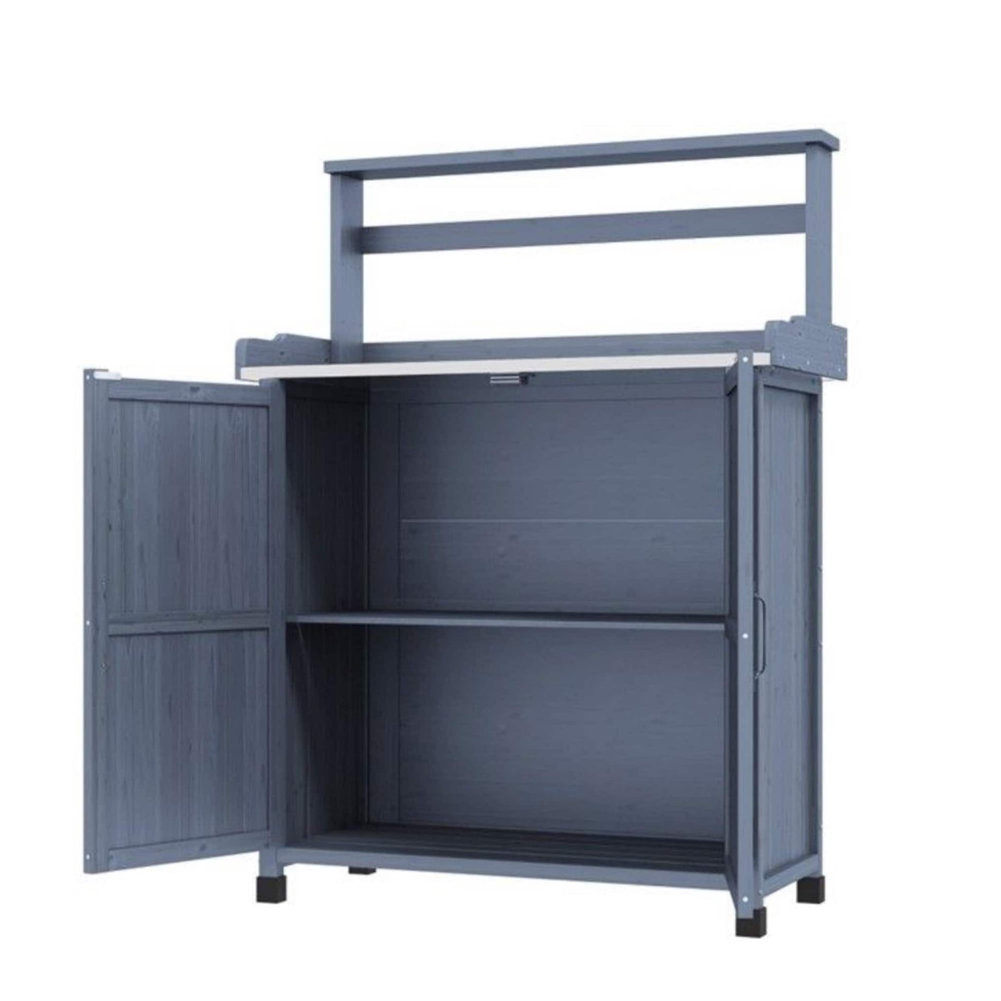 AHIOU HOME Kenosha 35.75-in x 49-in x 16.25-in Gray Potting Bench