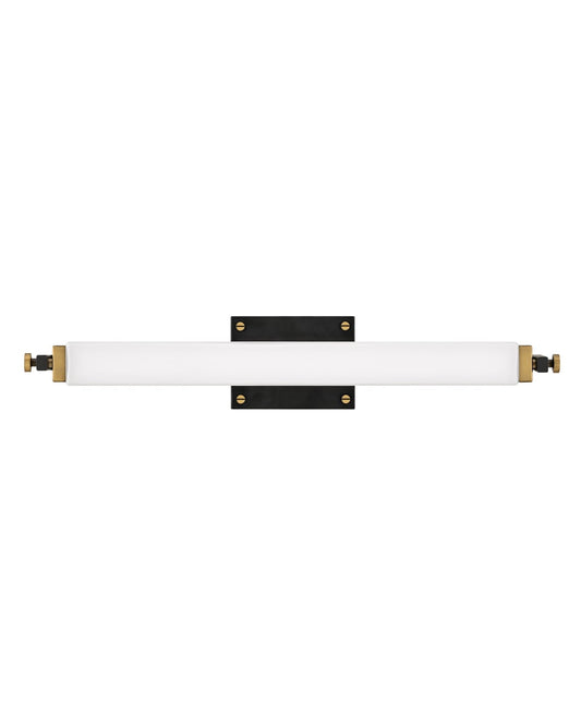 Hinkley Rollins 24-in 2 -Light Satin Black Integrated LED Transitional Vanity light bar 6808080