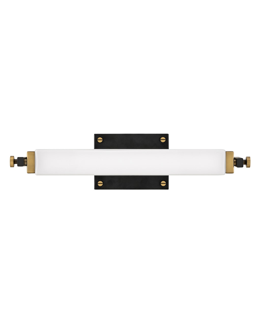 Hinkley Rollins 18-in 1 -Light Satin Black Integrated LED Transitional Vanity light bar 6808087