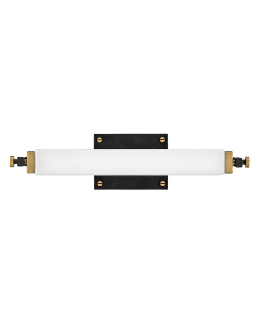 Hinkley Rollins 18-in 1 -Light Satin Black Integrated LED Transitional Vanity light bar 6808087