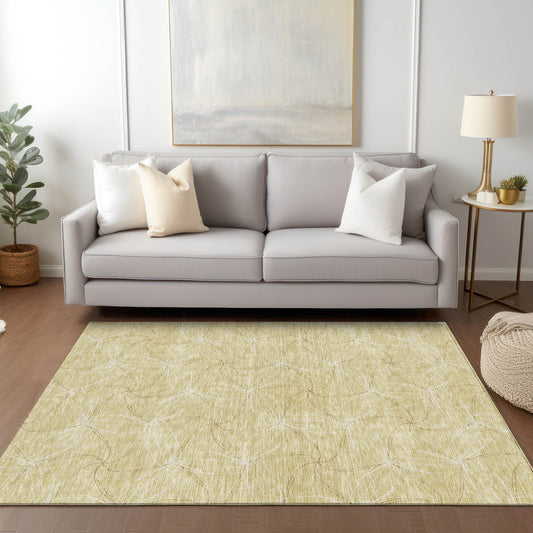 Addison Rugs Chantille ACN968WH 9 x 12 (ft) Loomed Wheat Rectangular Indoor/Outdoor Machine washable Pet Friendly Area rug