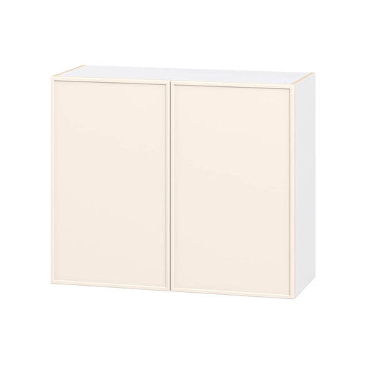 Hugo&Borg Chapel Hill 36-in W x 30-in H x 14.91-in D Washed Linen Wall Fully assembled Cabinet Flat Panel