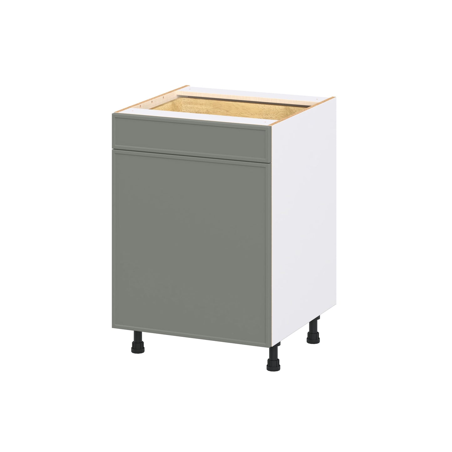 Hugo&Borg Concord 24-in W x 34.5-in H x 24.66-in D Moss Green Base Fully assembled Cabinet (Flat Panel Shaker)