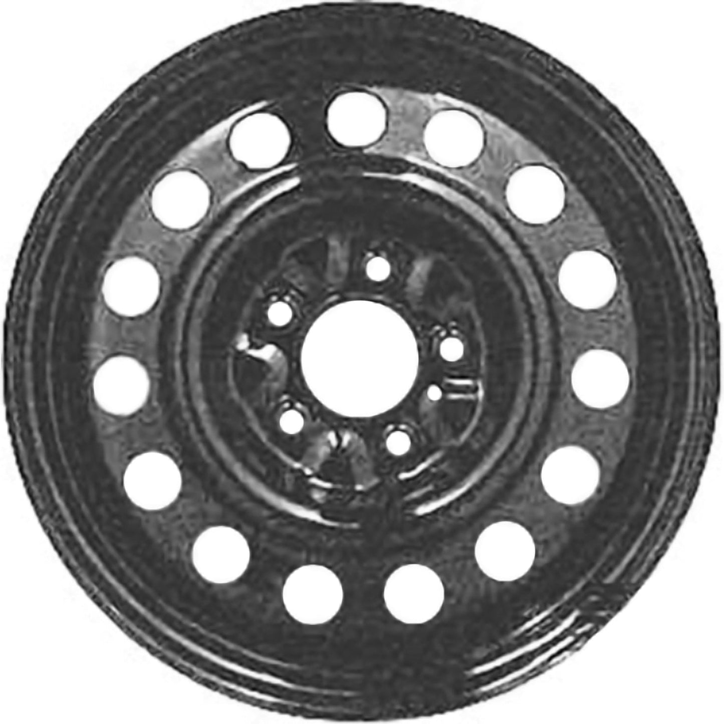 Remanufactured Painted Black Steel Wheel 16 x 6.5 9595642 fits 2005-2008 Buick Allure
