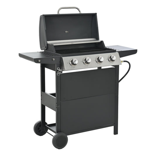 GZMR Black 4 -Burner Liquid Propane Gas Grill