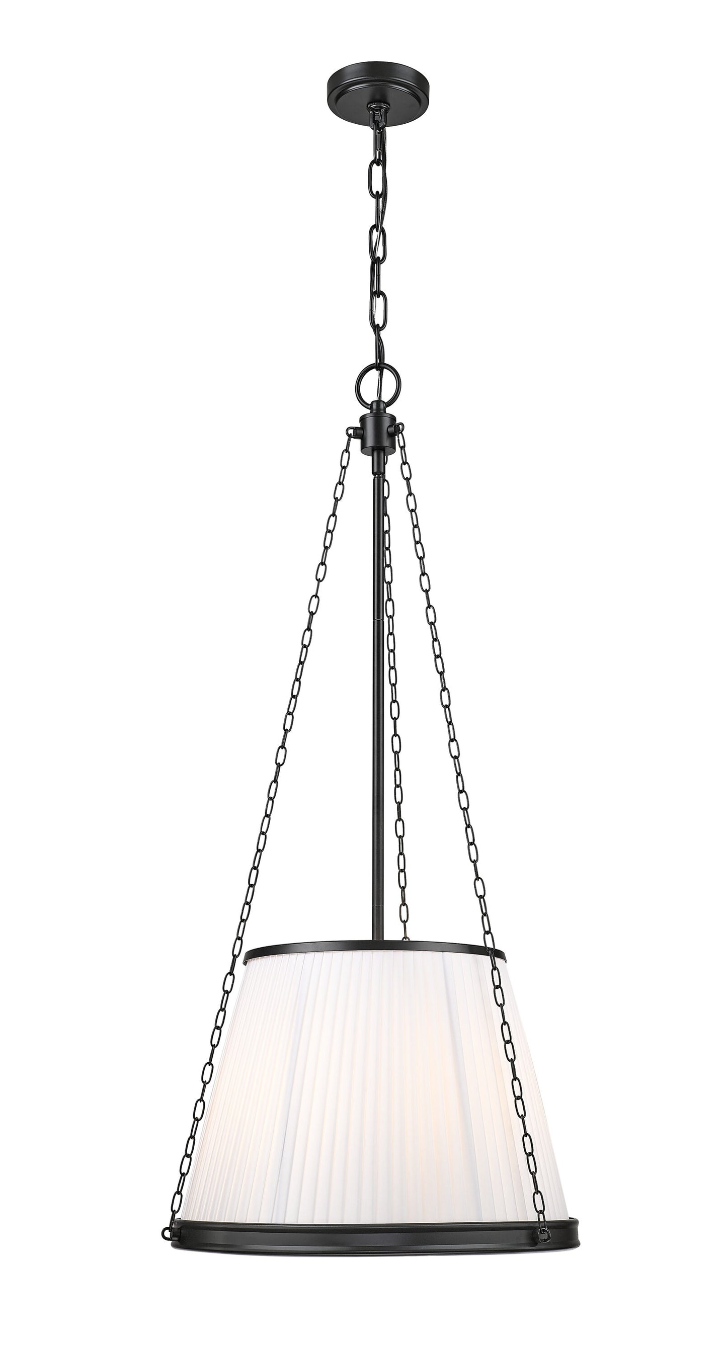 Z-Lite Madeline 5 -Light Matte Black Transitional Cone Hanging Pendant light