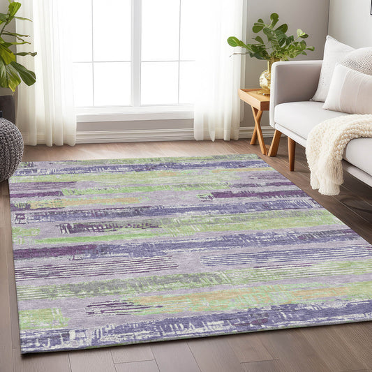 Addison Rugs Chantille ACN1665LV 9 x 12 (ft) Loomed Lavender Rectangular Indoor/Outdoor Machine washable Pet Friendly Area rug
