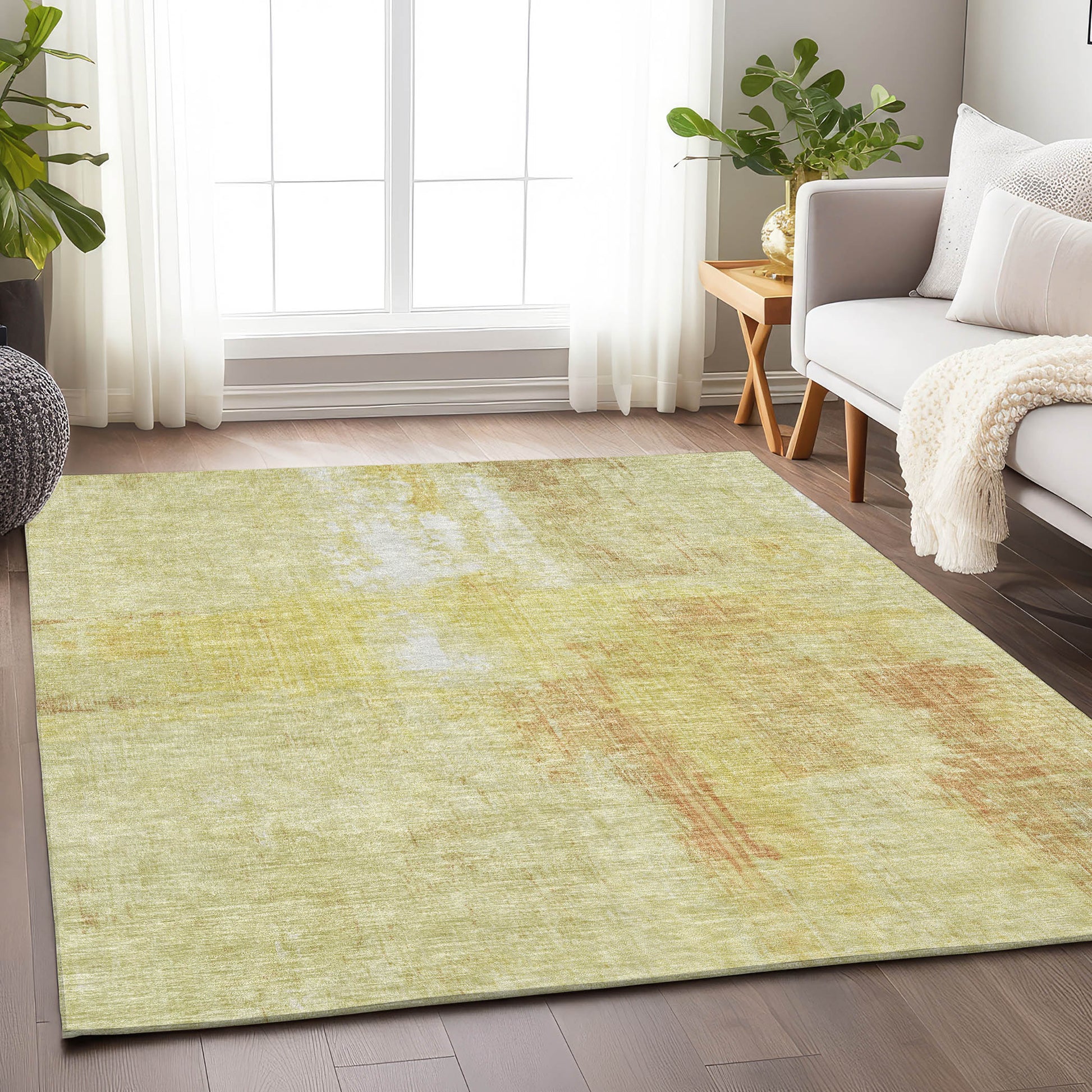 Addison Rugs Chantille ACN1759WH 9 x 12 (ft) Loomed Wheat Rectangular Indoor/Outdoor Machine washable Pet Friendly Area rug