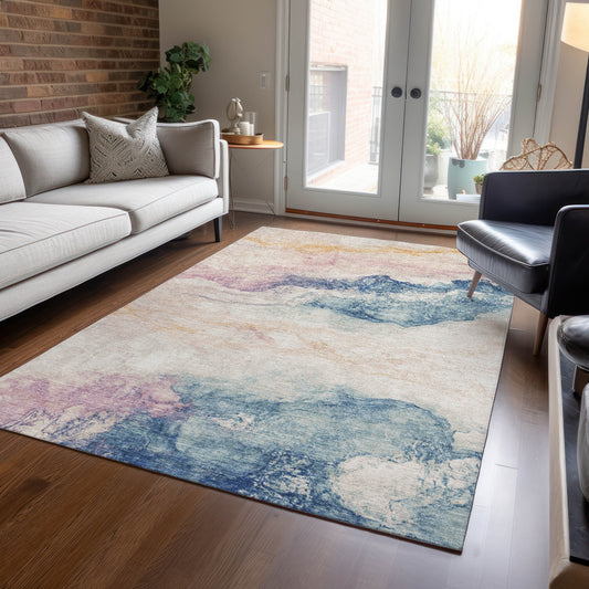 Addison Rugs Chantille ACN1799PL 8 x 10 (ft) Loomed Pearl Rectangular Indoor/Outdoor Machine washable Pet Friendly Area rug