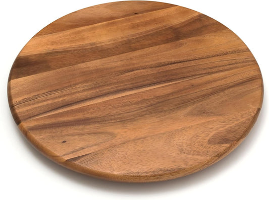 Lipper International Acacia Wood 18-Inch Lazy Susan Kitchen Turntable
