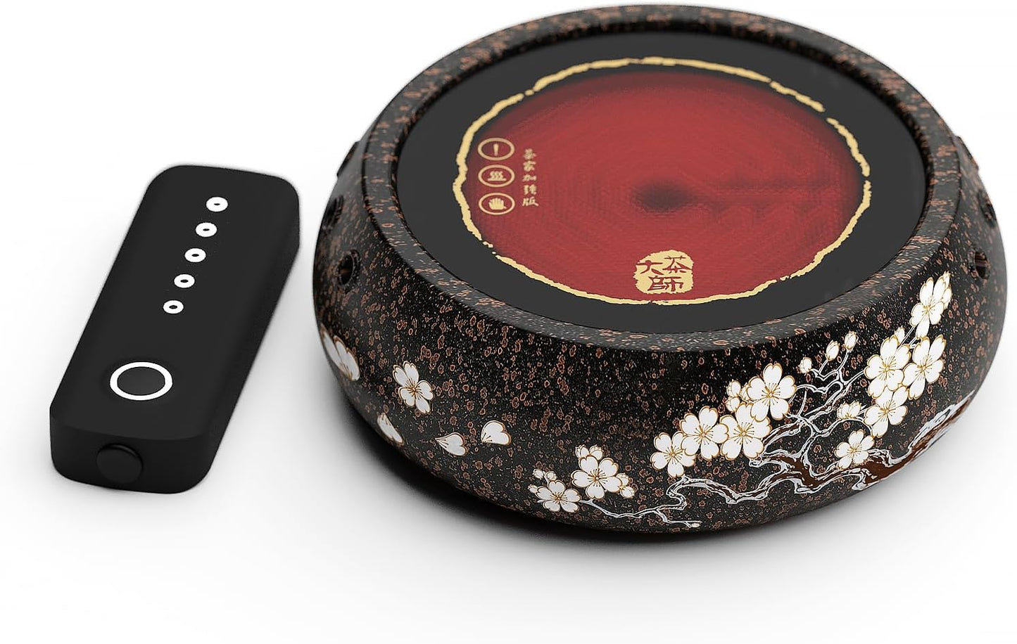 TMASTER 1200W Electric Hot Plate,Ceramic Round Hot Plate,Portable Stove Kitchen Cooktop Electric Heater,for Boiling Water,Making Tea, Coffee (Arita Sakura Flying Ceramic Tea Heater - 120V\/1200W)